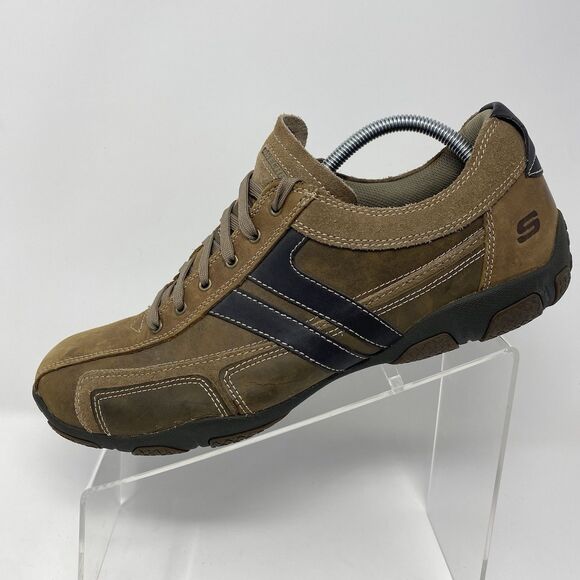 Skechers Men 11.5 Orton Leather Lace Up Brown Casual Oxford Shoe 62861 Y2K Retro main image 16